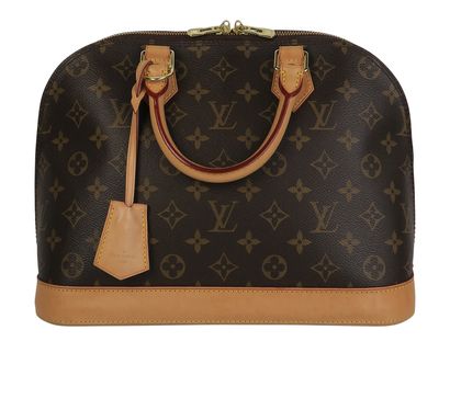 Alma PM, &pound;950, Handbags, Brown, Canvas, Front view